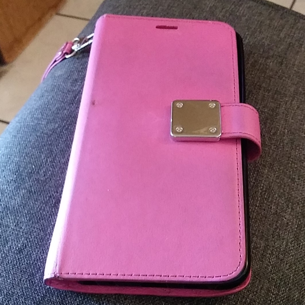 Pink stylo 5 wallet case
